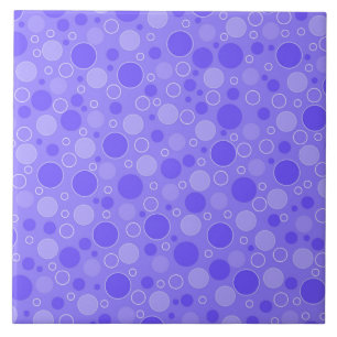 Lila Lilac-Töne mit Polka-Punkten in Retro-Sechs Fliese