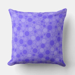 Lila Lilac-Töne mit Polka-Punkten in Retro-Sechs Kissen