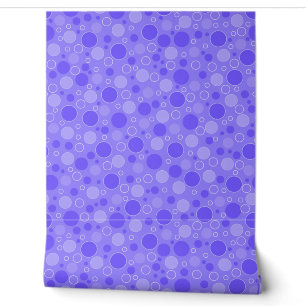 Lila Lilac-Töne mit Polka-Punkten in Retro-Sechs Tapete