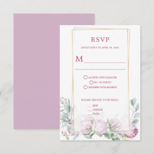 Lila Lilacs UAWG - Amy RSVP Karte