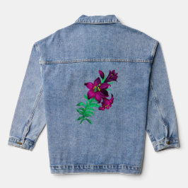 Lila Lilien Jeansjacke