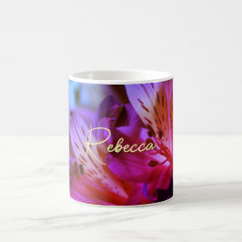 Lila Lilies personalizable Name Tasse