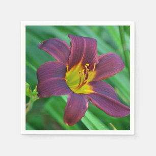 Lila Lily Paper Napkin Serviette