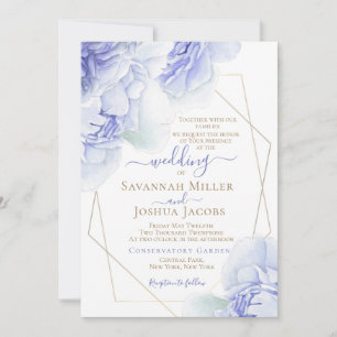 Lila Limonade Hochzeit Aquarellblume Einladung