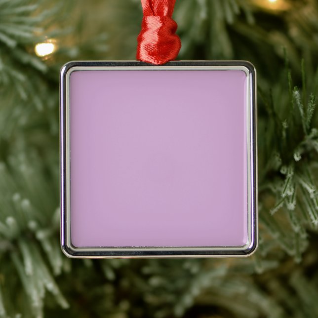 Lila Linde, weiche Orchideenpastellfarben Ornament Aus Metall (Baum)