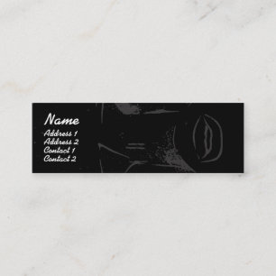 Lila Lippen - dünn Mini Visitenkarte