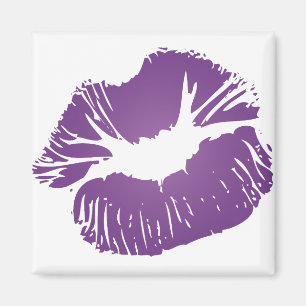 Lila Lippen Magnet