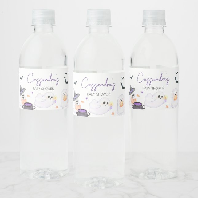 Lila Little Boo Halloween Kinderdusche (Flaschen)