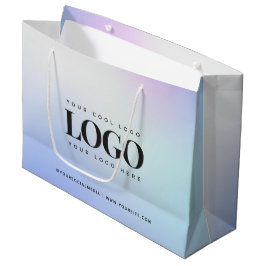 Lila Logo für Unternehmen mit benutzerdefiniertem  Große Geschenktüte