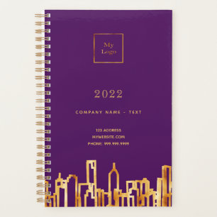 Lila Logo Gold City Skyline Business 2026 Planer