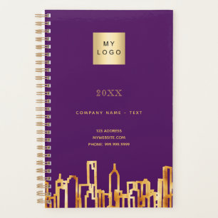 Lila Logo Gold City Skyline Business 2026 Planer