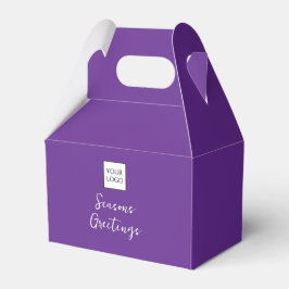 Lila Logo Text Promotionsverpackung für Unternehme Geschenkschachtel