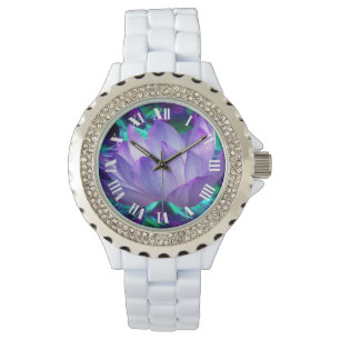 Lila Lotos-Blume und seine Bedeutung Armbanduhr