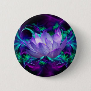 Lila Lotos-Blume und seine Bedeutung Button