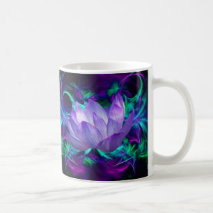 Lila Lotos-Blume und seine Bedeutung Kaffeetasse