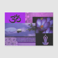 Lila Lotos u. Krone Chakra Meditations-Collage