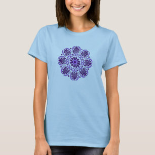 Lila Lotosmandala-T - Shirt