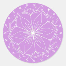 Lila Lotus Blume Mandala