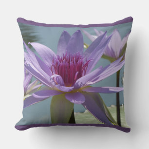 Lila Lotus-Blume Nah-Hoch-Kissen Kissen