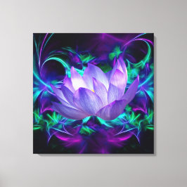 Lila Lotus Blume und ihre Bedeutung Leinwanddruck