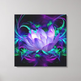 Lila Lotus Blume und ihre Bedeutung Leinwanddruck