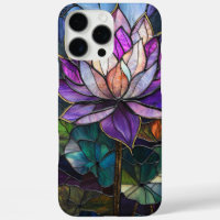 Lila Lotus-Imitat: Hartglas-Design