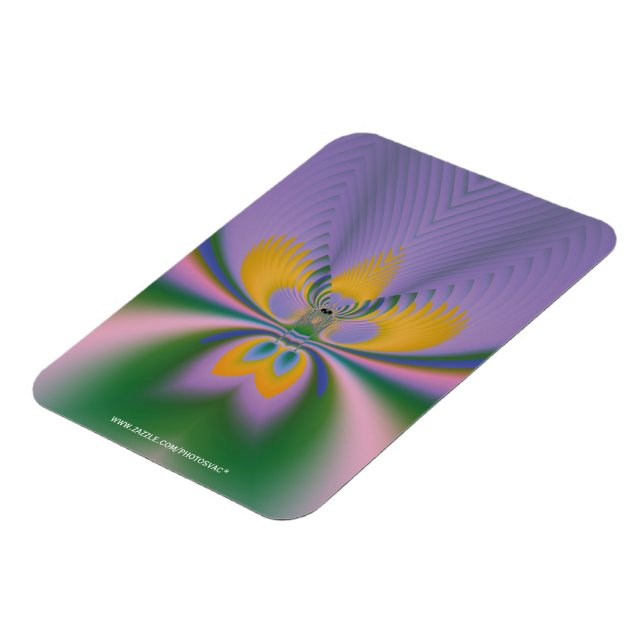 Lila Lotus Magnet (Linke Seite)