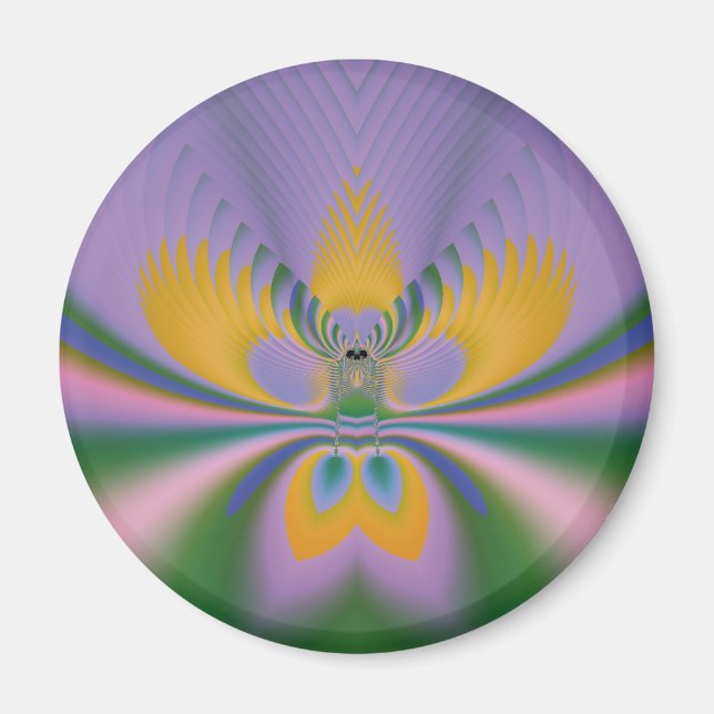 Lila Lotus Magnet (Vorne)