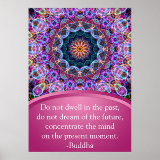 Lila Lotus Mandala Poster