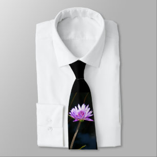 Lila Lotus Wasserlilie Krawatte