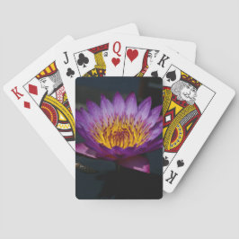 Lila Lotus Wasserlilie Spielkarten