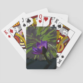 Lila Lotus Wasserlilie Spielkarten