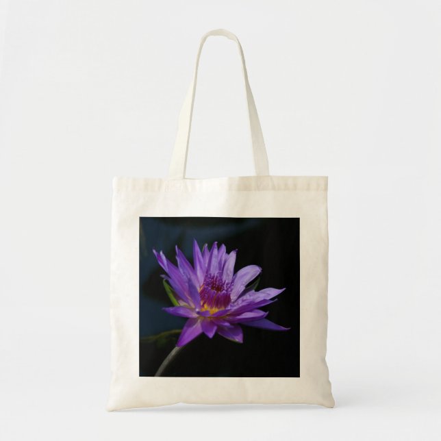 Lila Lotus Wasserlilie Totbeutel Tragetasche (Vorne)