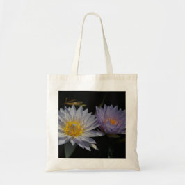 Lila Lotus-Wasserlilien Tragetasche