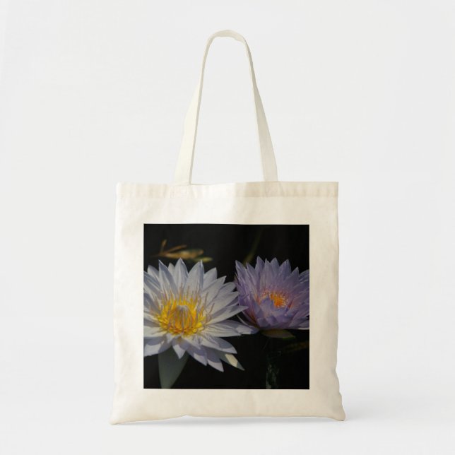 Lila Lotus-Wasserlilien Tragetasche (Vorne)