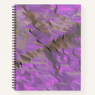 Lila Low-Poly Bullet Journal / Lined Notebook Notizbuch