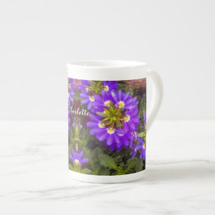 Lila LüfterBlume Prozellantasse