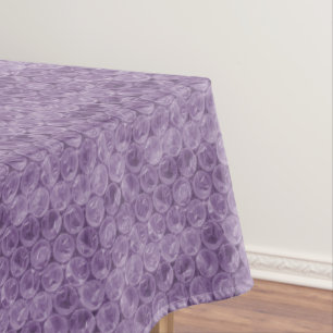Lila Luftpolsterfolie-Muster Tischdecke