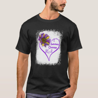 Lila Lupus Awareness Choose Kind Heart Leopard S T-Shirt