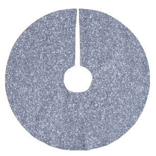 Lila Luxe Glitzer Polyester Weihnachtsbaumdecke