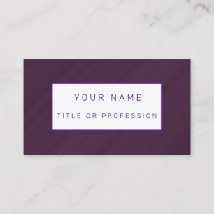 Lila Luxus-Visitenkarte Visitenkarte