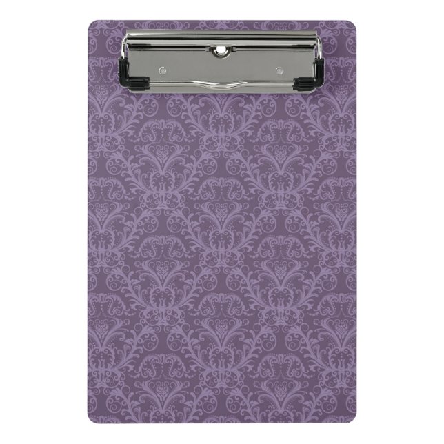 Lila Luxustapete Mini Klemmbrett (Vorderseite)