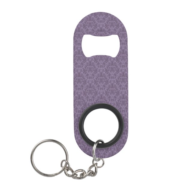Lila Luxustapete Schlüsselbund Flaschenöffner (Vorderseite)