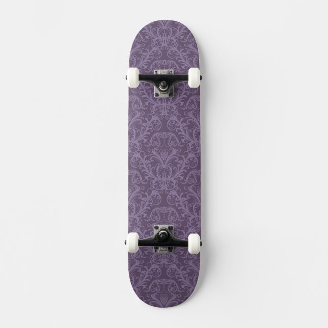 Lila Luxustapete Skateboard (Vorderseite)