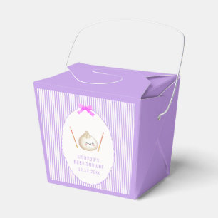 Lila Mädchen Kawaii Bogen Asiatische Teigtasche Ba Geschenkschachtel