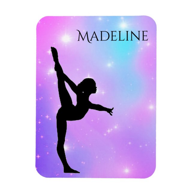 Lila Mädchen Magnet (Vertikal)