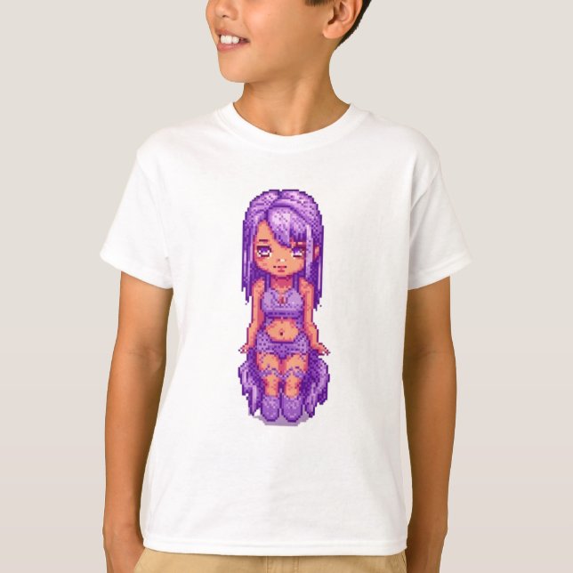 Lila Mädchen T-Shirt (Vorderseite)