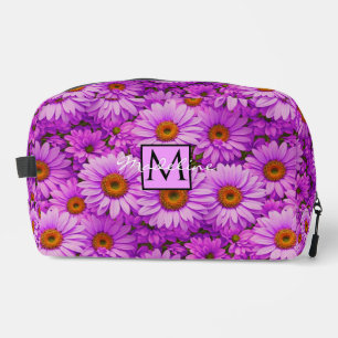 Lila Magenta Blütenblume Dunkelrosa Gänse Waschbeutel