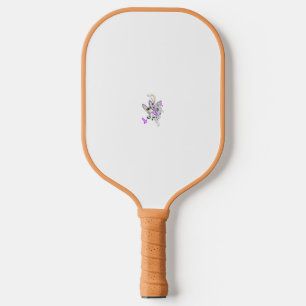 Lila-Magenta, rötlich-orange, Tealisch-blaue Mädch Pickleball Schläger