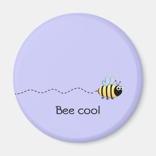 Lila Magnet des coolen niedlichen Wortspiels des